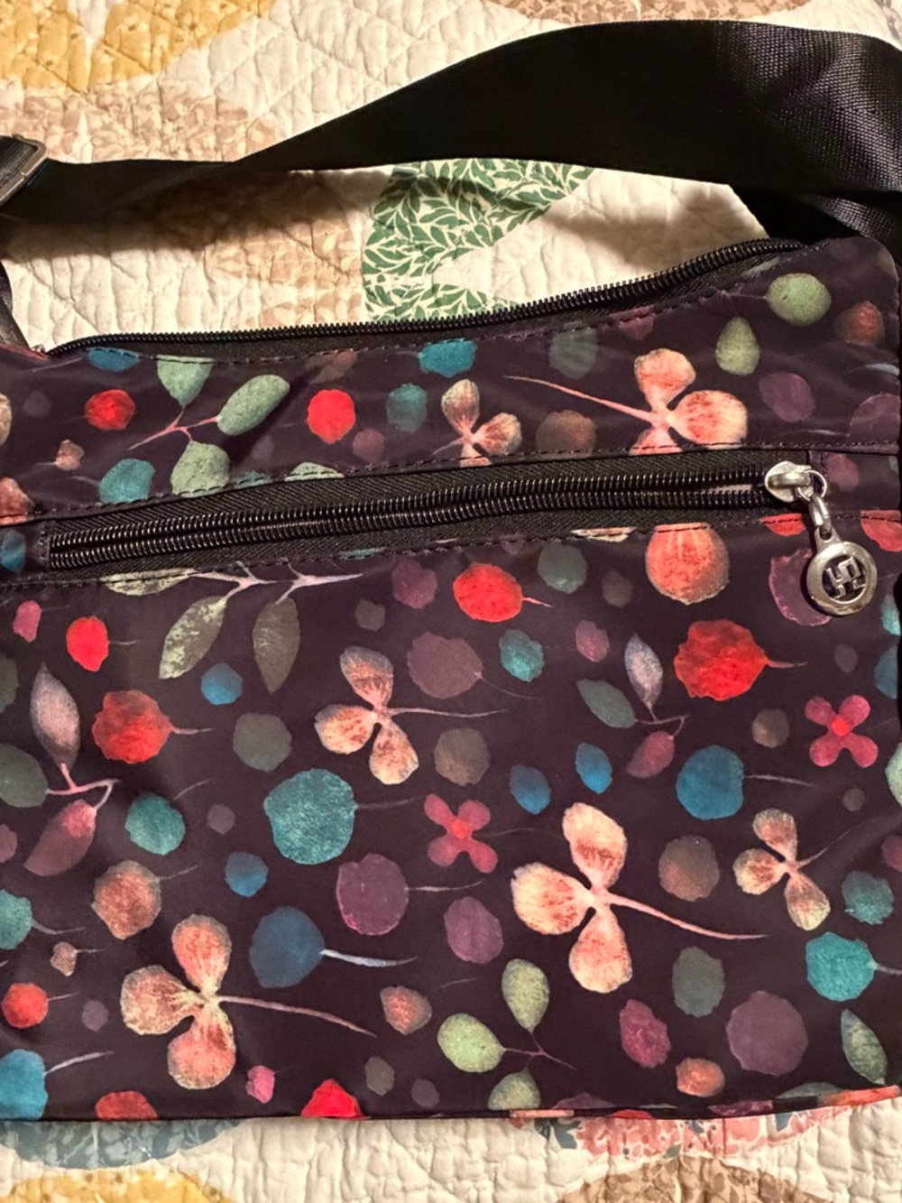 Floral Multicolor Crossbody Bag - Women